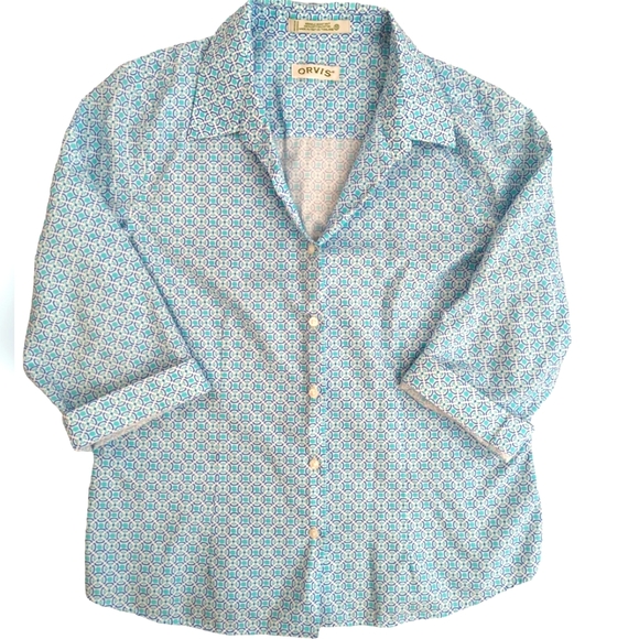 Orvis Tops - Orvis wrinkle resistant cotton button up shirt top, women size 10